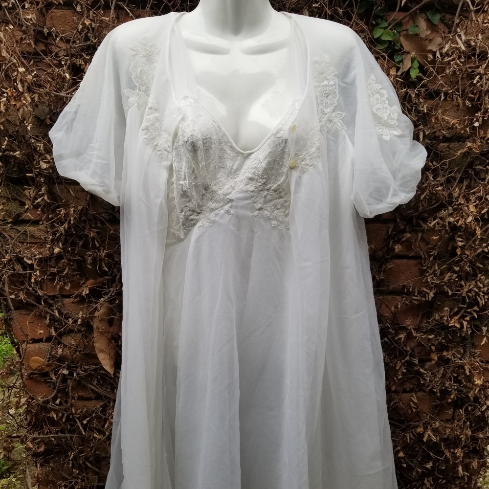 Vintage Charmode peignoir set M